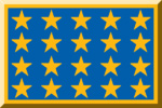 Fondo azul con estrellas amarillas